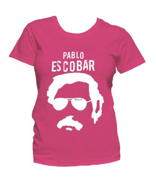 Pablo Escobar - Logo Pink Tshirt